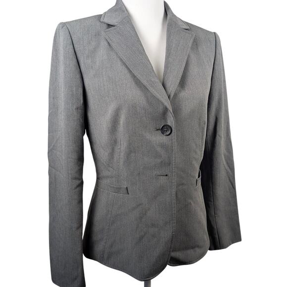 Mix By Tahari Arthur Levine Women's Blazer Jacket Gray Business Career Size 6 - Picture 1 of 6